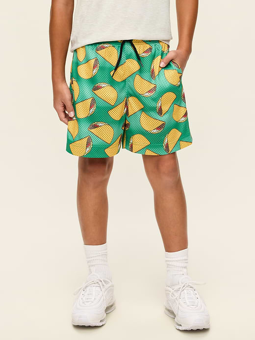 Old Navy Printed Knee Length Mesh Shorts for Boys — photo 1