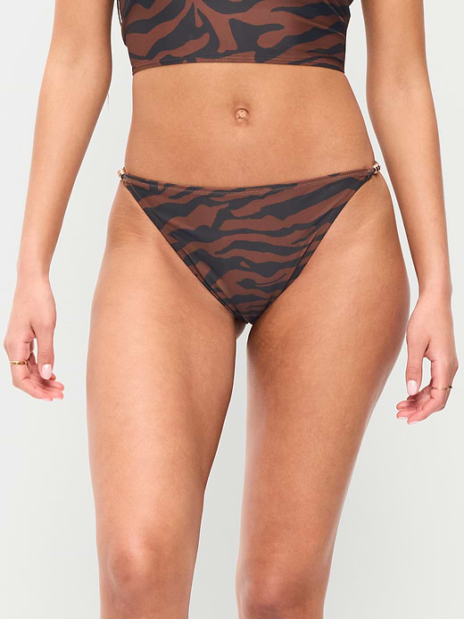 Old Navy Beaded Mid-Rise Bikini Swim Bottoms