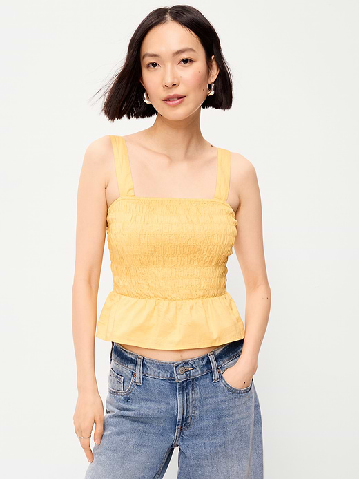 Old Navy Smocked Peplum Tank Top — photo 1