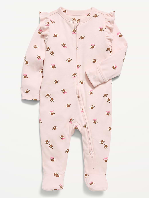 Old Navy Unisex 2-Way-Zip Sleep & Play Footed One-Piece for Baby — photo 4