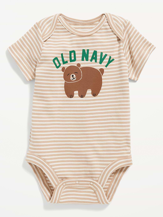 Old Navy Unisex Short-Sleeve Logo-Graphic Bodysuit for Baby — photo 1