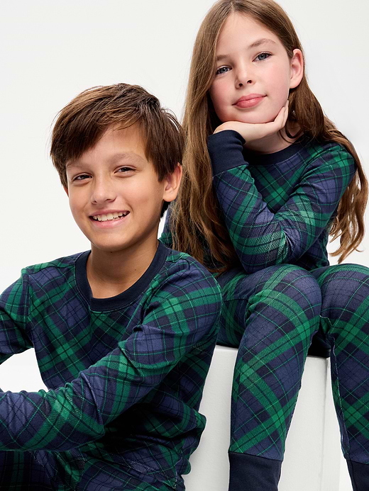 Old Navy Gender-Neutral Printed Snug-Fit Pajama Set for Kids — photo 1