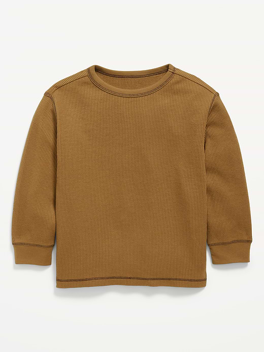Old Navy Long-Sleeve Waffle Knit T-Shirt for Toddler Boys — photo 1