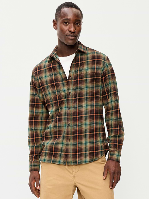 Old Navy Relaxed Long-Sleeve Flannel Pocket Shirt — photo 1