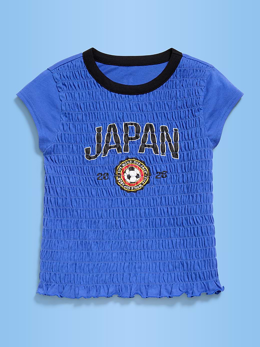 Old Navy FIFA World Cup 26™ Brazil Smocked Graphic T-Shirt for Girls — photo 1