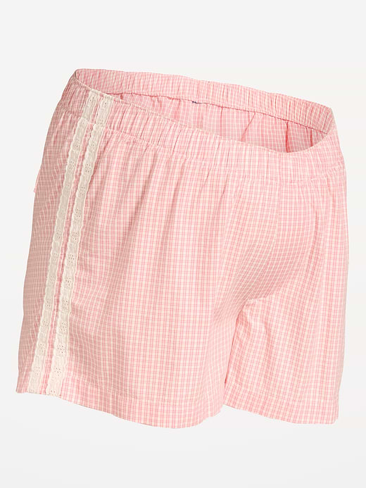 Old Navy Maternity Poplin Boxer Pajama Shorts — photo 3