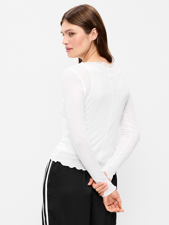 Old Navy Lettuce-Edge Tissue T-Shirt — photo 3