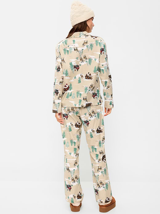 Old Navy Printed Flannel Pajama Pant Set for Women — photo 3