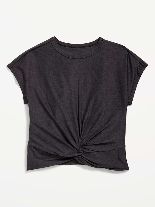 Old Navy CloudMotion Short-Sleeve Front-Knot T-Shirt for Girls — photo 4