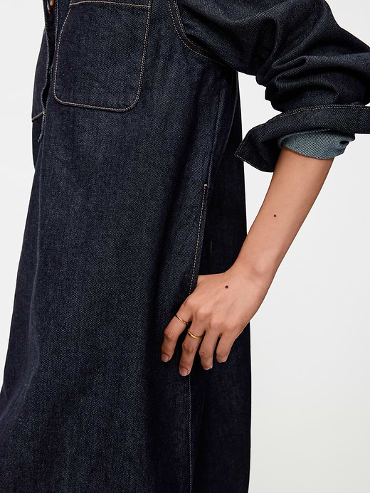 Old Navy Long-Sleeve Button-Down Mini Shirt Dress — photo 5