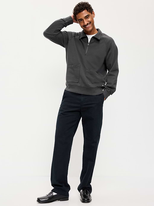 Old Navy Workwear Collared Fleece Chore Pullover — photo 4