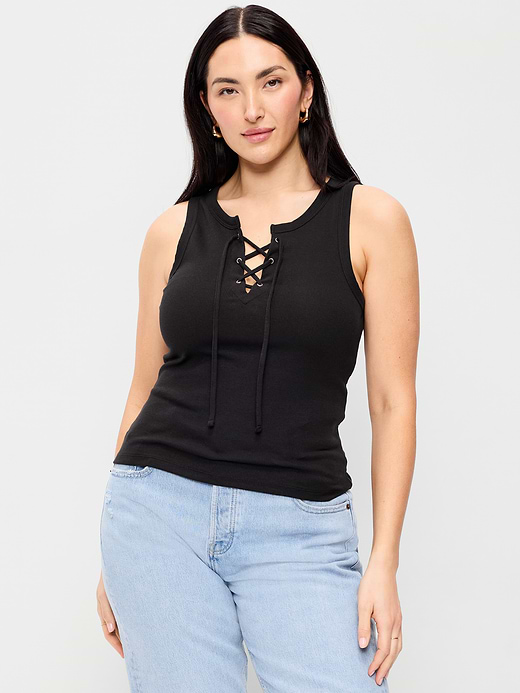 Old Navy Lace-Up Tank Top — photo 7
