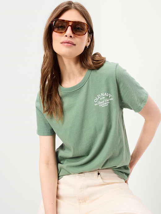 Old Navy EveryWear Crew-Neck Logo-Graphic T-Shirt — photo 4
