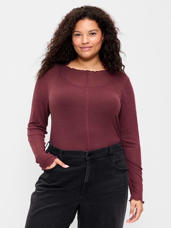Old Navy Lettuce-Edge Tissue T-Shirt — photo 8