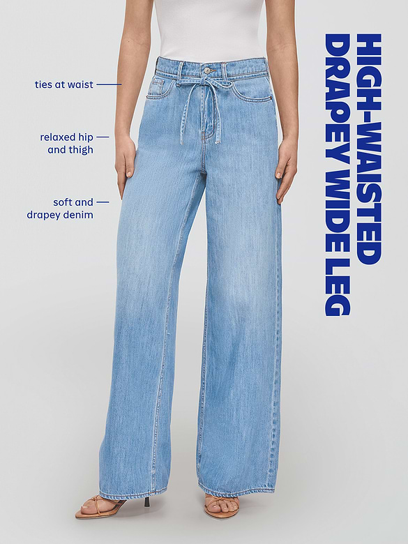 Old Navy High-Waisted Drapey Wide-Leg Jeans — photo 6