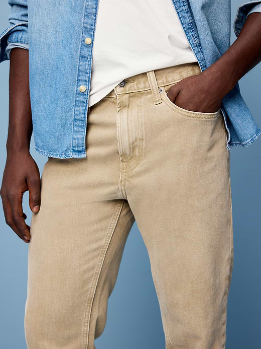 Old Navy Structured Straight Non-Stretch Jeans — photo 6