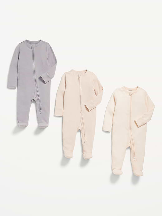 Old Navy 2-Way-Zip Sleep & Play Footed One-Piece 3-Pack for Baby — photo 4