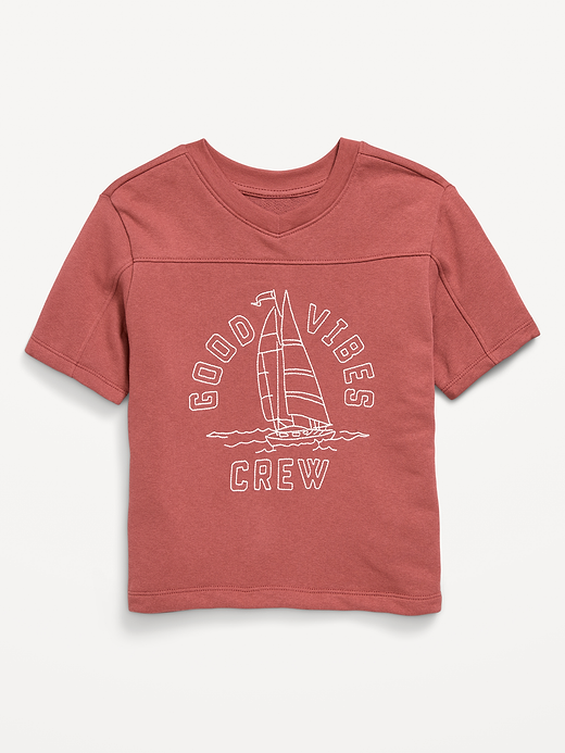 Old Navy Oversized French-Terry Graphic T-Shirt for Toddler Boys