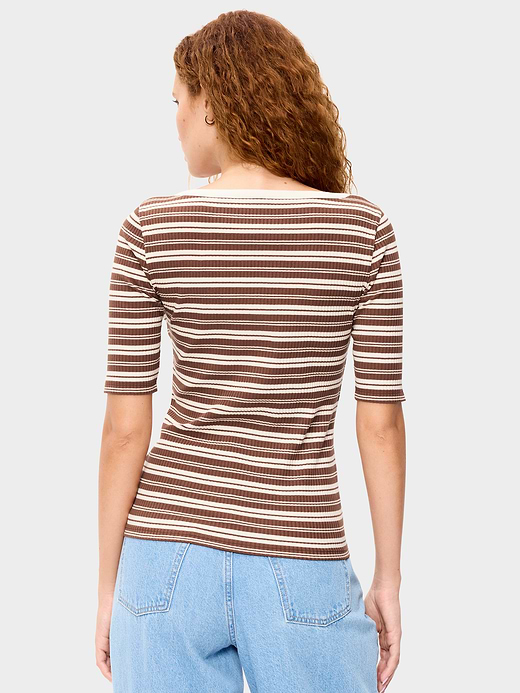 Old Navy Scoop-Neck Fitted Henley Top — photo 3