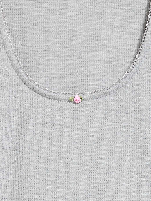 Old Navy Waffle-Textured Long-Sleeve Pajama Top — photo 5
