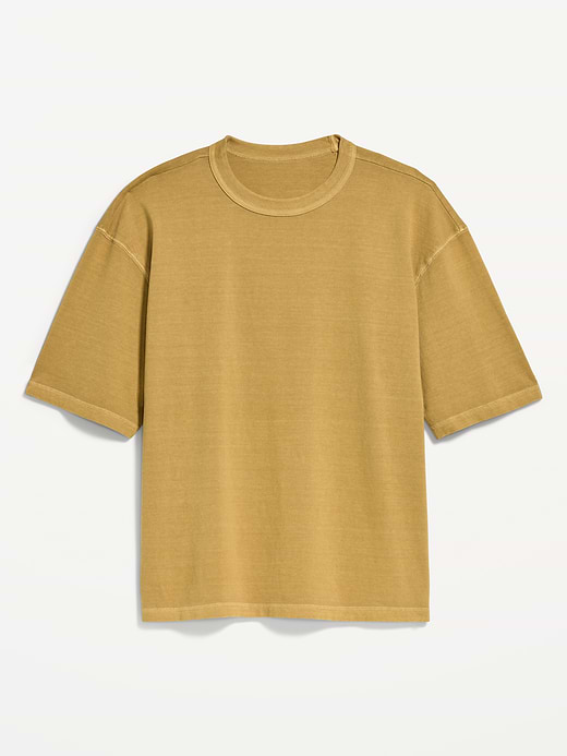 Old Navy Garment-Dyed Heavyweight Cropped T-Shirt — photo 4