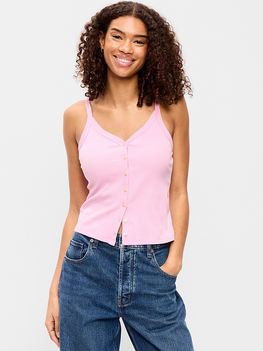 Old Navy Button-Front Cami Tank Top — photo 1