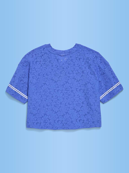 Old Navy FIFA World Cup 26™ Germany Boxy Lace V-Neck T-Shirt for Girls — photo 3