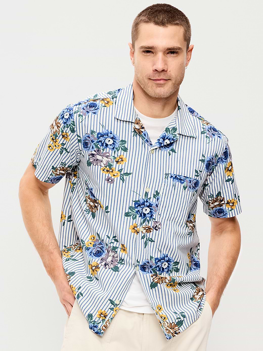 Old Navy Short-Sleeve Floral Camp Shirt