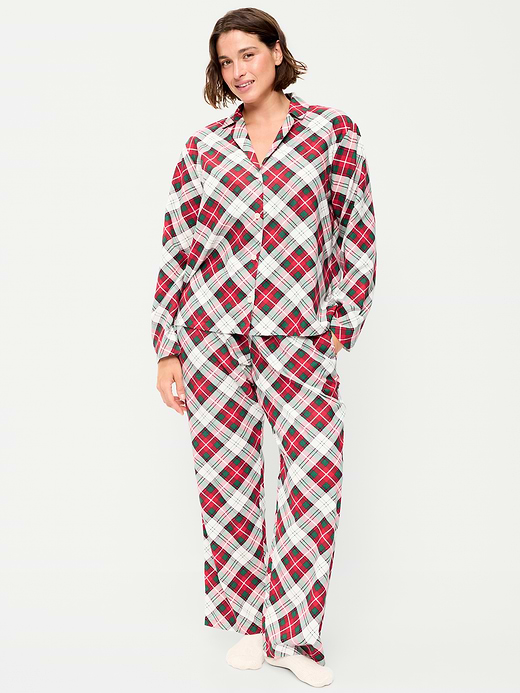 Old Navy Printed Flannel Pajama Pant Set for Women — photo 5