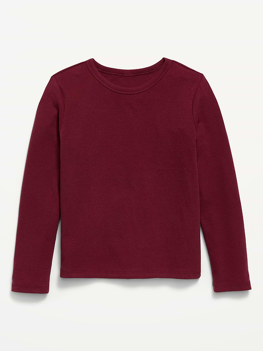 Old Navy Softest Long-Sleeve Ribbed T-Shirt for Girls — photo 1