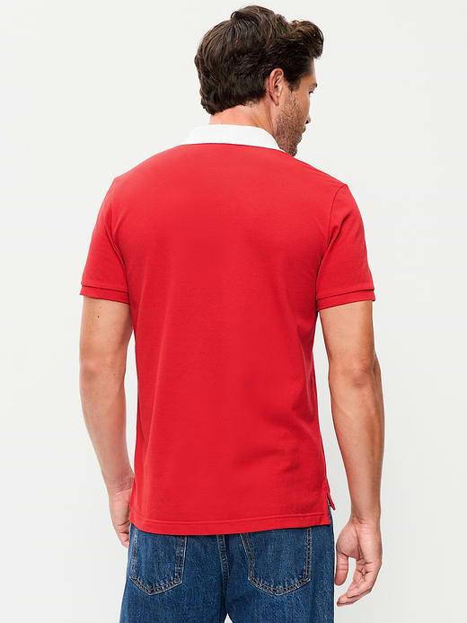 Old Navy Classic Fit Pique Graphic Polo — photo 3