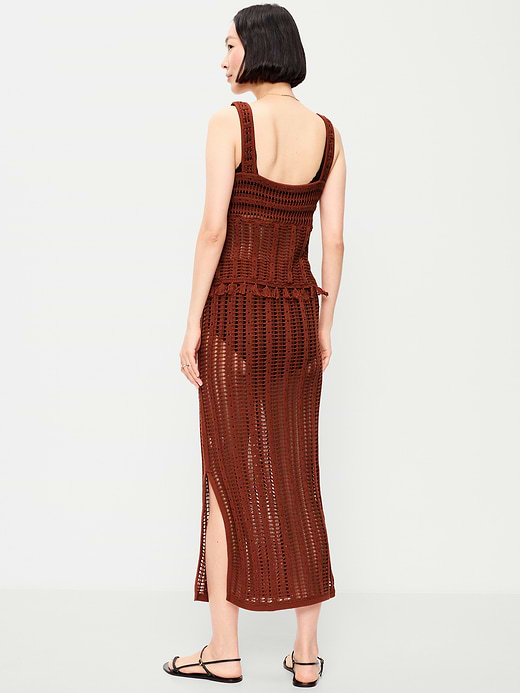 Old Navy Open-Weave Seaside Cotton Column Maxi Skirt — photo 4