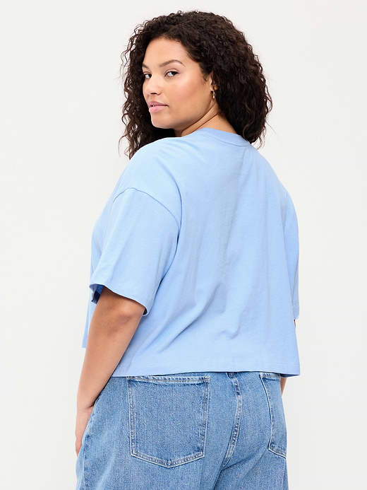 Old Navy Vintage Crew-Neck Oversized Crop Graphic T-Shirt — photo 10