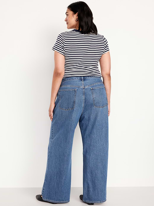 Old Navy Mid-Rise Wow Baggy Wide-Leg Jeans — photo 10