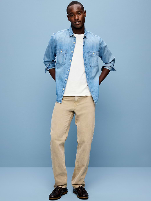 Old Navy Structured Straight Non-Stretch Jeans