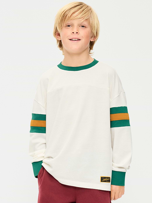 Old Navy Oversized Long-Sleeve Graphic T-Shirt for Boys — photo 1