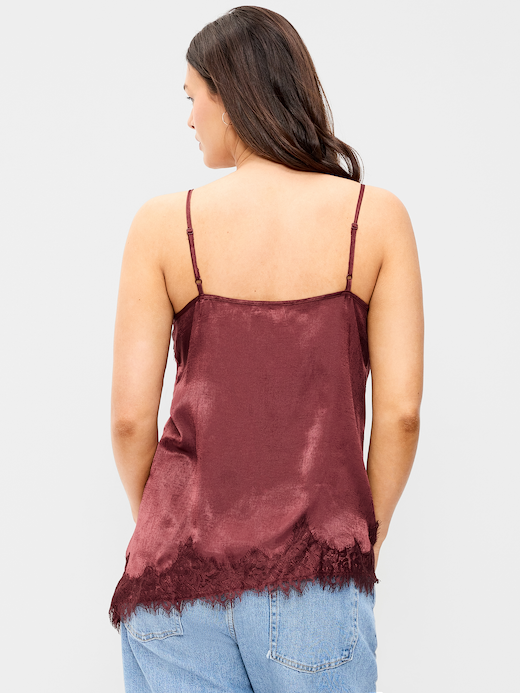Old Navy Asymmetrical Lace-Trim Cami Top — photo 7
