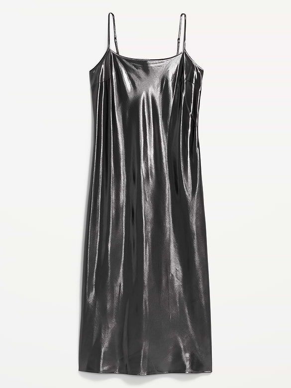 Old Navy Shine Satin Maxi Dress — photo 6
