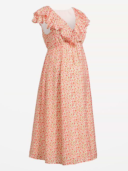 Old Navy Maternity Ruffle-Sleeve Midi Dress — photo 5