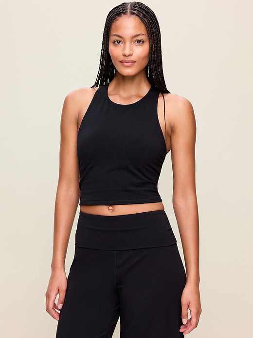 Old Navy Light Support PowerChill High-Neck Racerback Sports Bra — photo 1