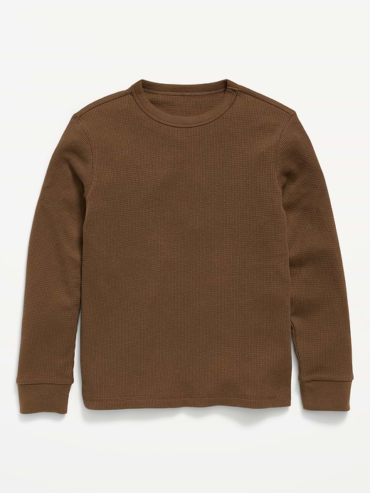 Old Navy Long-Sleeve Waffle-Knit T-Shirt for Boys — photo 1