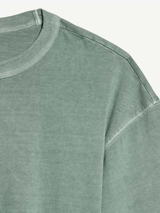 Old Navy Garment-Dyed Heavyweight Cropped T-Shirt — photo 5