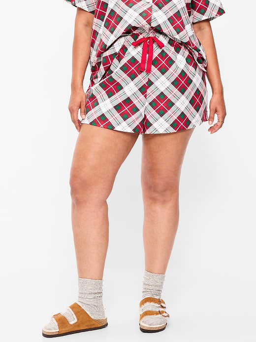 Old Navy Flannel Boxer Pajama Shorts for Women — photo 7