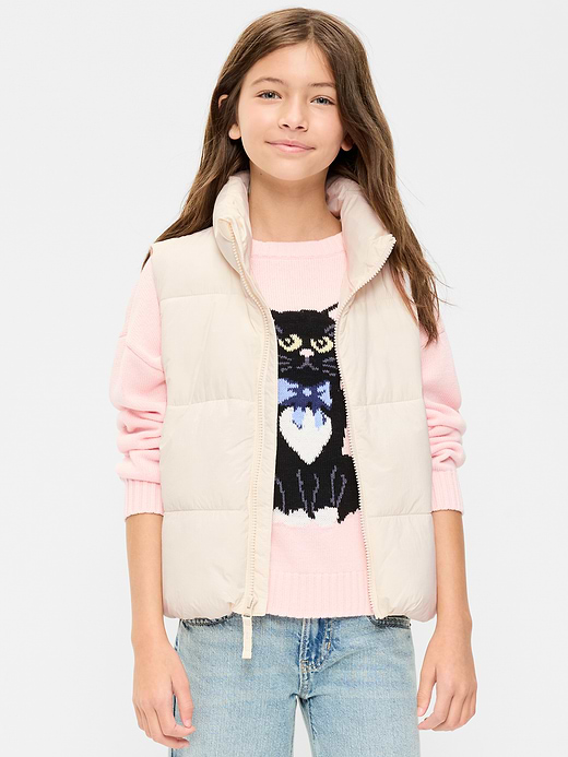 Old Navy Water-Resistant Quilted Puffer Vest for Girls — photo 1