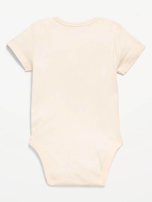 Old Navy Unisex Short-Sleeve Logo-Graphic Bodysuit for Baby — photo 6
