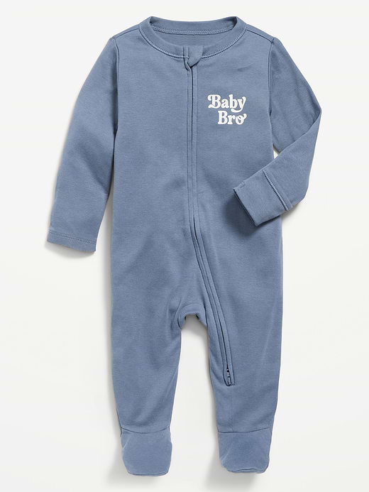 Old Navy Unisex 2-Way-Zip Sleep & Play Footed One-Piece for Baby — photo 1