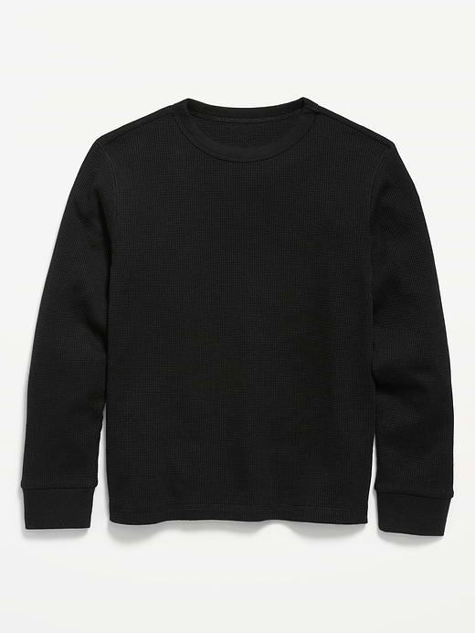 Old Navy Long-Sleeve Waffle-Knit T-Shirt for Boys — photo 1