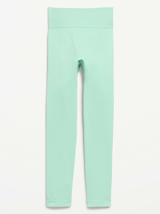Old Navy Fitted High-Waisted 7/8-Length Seamless Performance Leggings for Girls — photo 5
