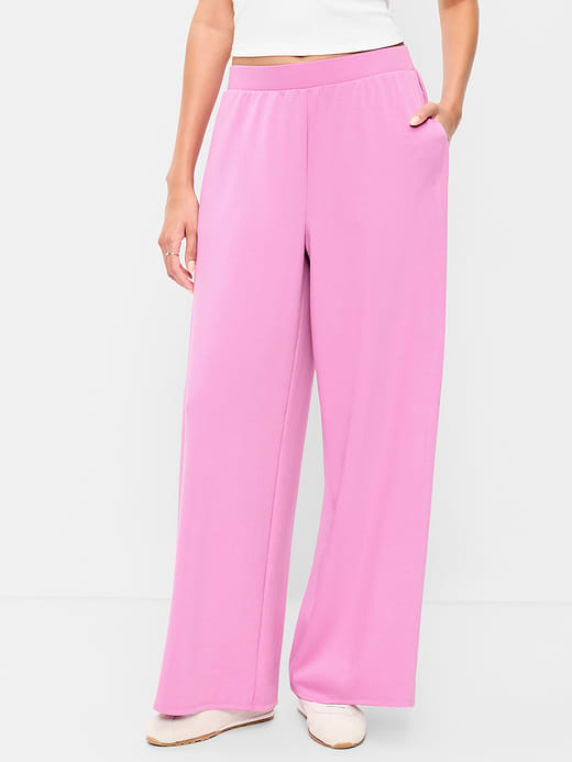 Old Navy High-Waisted Bounce Lite Drapey Wide-Leg Pleated Pants — photo 3