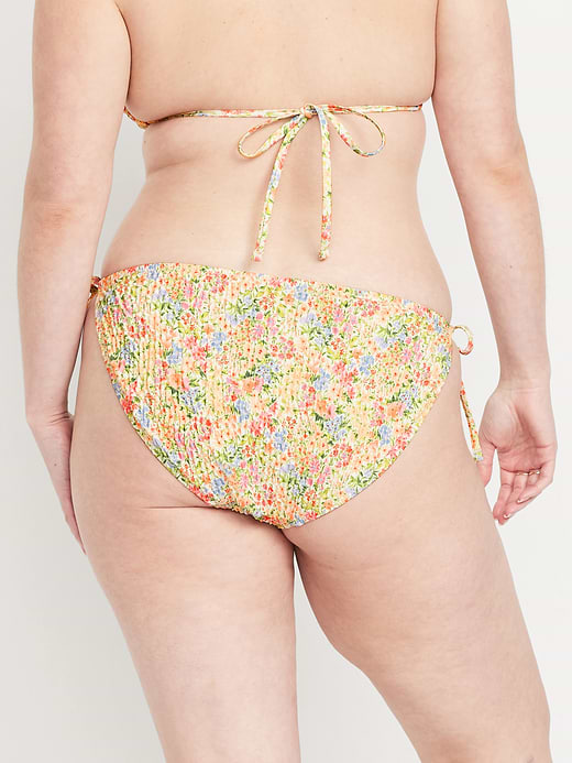 Old Navy Mid-Rise Textured String Bikini Swim Bottoms — photo 6
